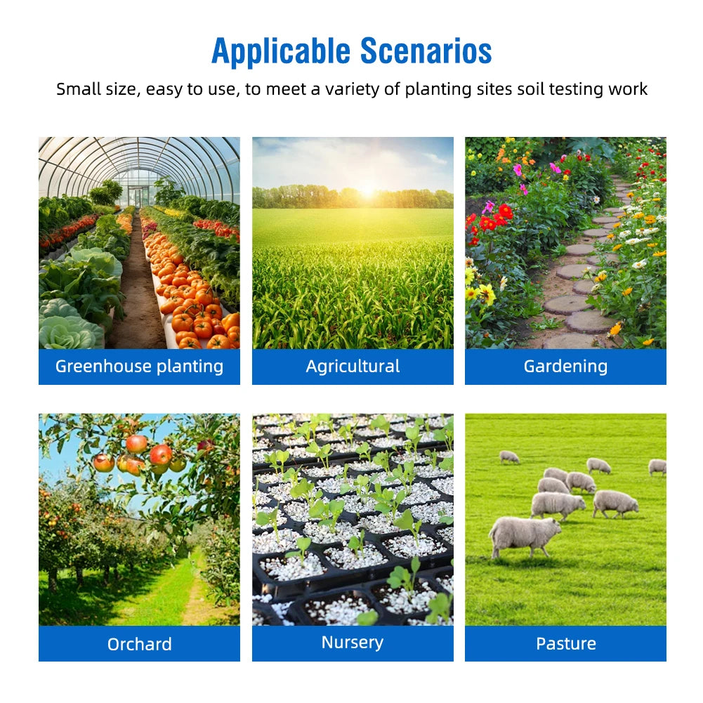 Soil Nutrient Tester Digital Soil Phosphorus Meter Soil Nutrient Tester Phosphorus Temperature Tester for Gardens Orchard Peaceful Pleasures Health and Wellness