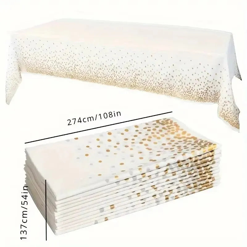 Small Polka Dot Disposable Tablecloth Thickened Waterproof
