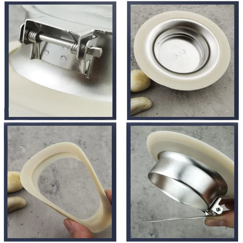 Stainless Steel Squat Toilet Drain Plug | Odor & Overflow Blocker
