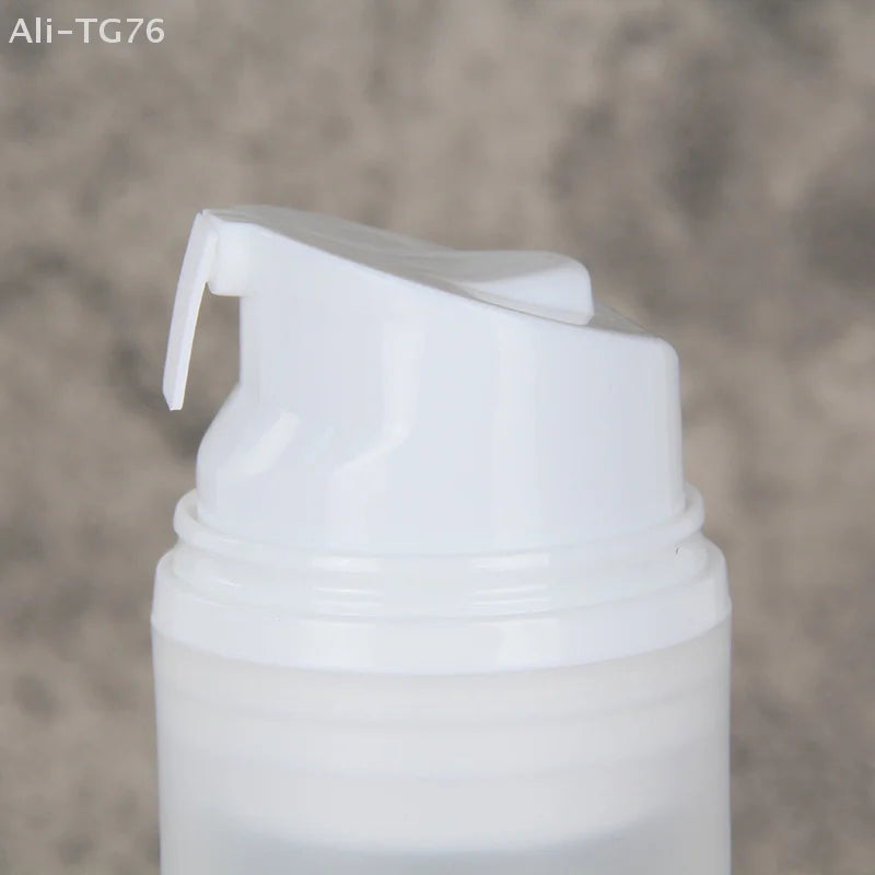 Frosted Refillable Travel Pump Bottle | Airless Lotion Dispenser