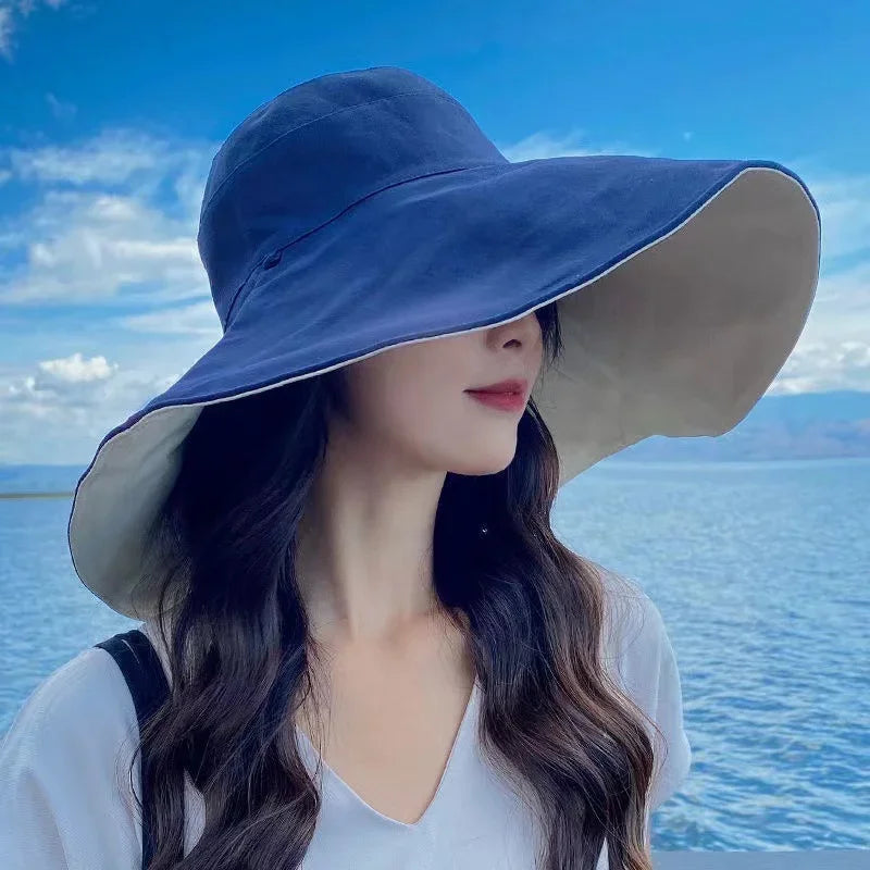 Women's Wide Brim UPF 50+ Sun Hat | Foldable Beach Hiking