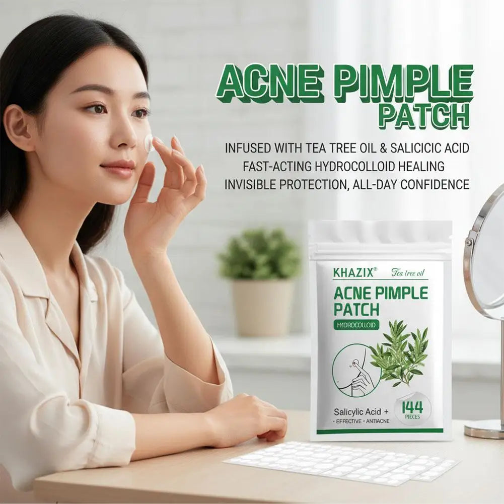 Hydrocolloid Acne Patches – Salicylic Acid & Tea Tree Oil 144pc
