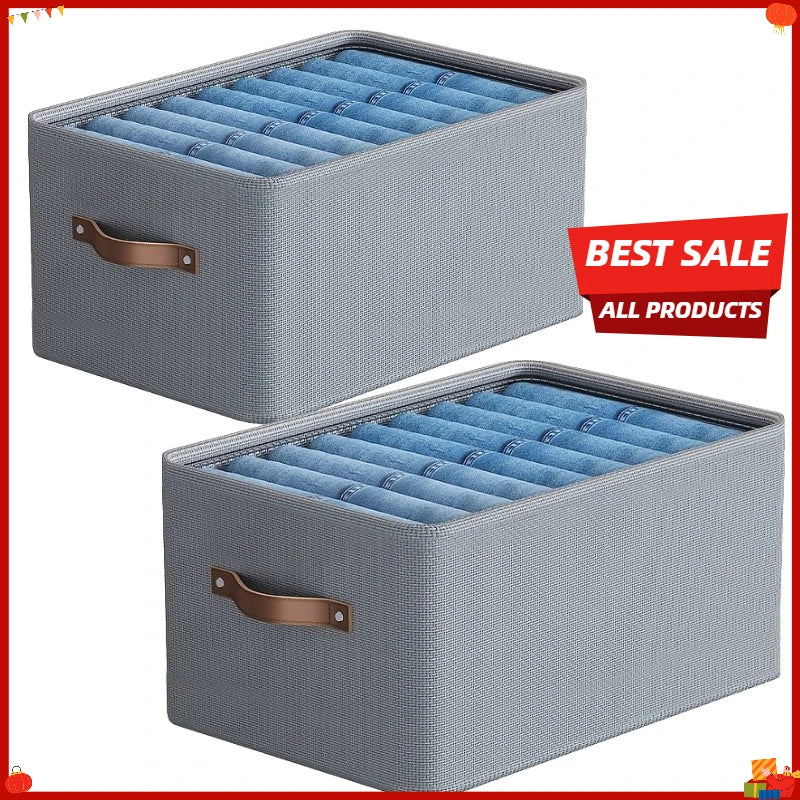 Foldable Wardrobe Organizer Box – Clothes, Jeans & Underwear