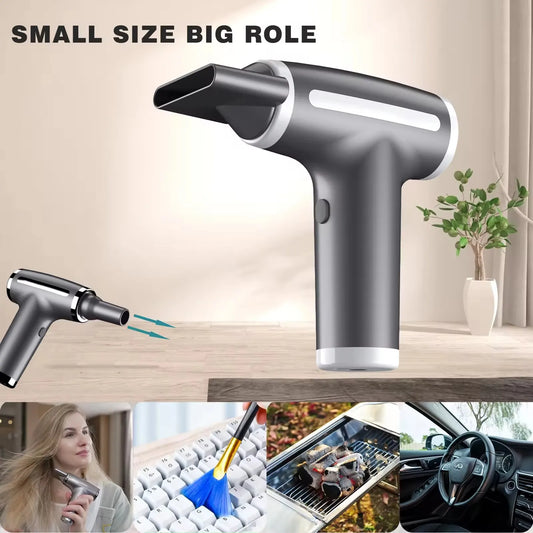 Wireless Hair Dryer High-Power Wind Fast Cleaning Dust Blowing Blow Dryer Household Outdoor USB Multifunctional Hairdryer Peaceful Pleasures Health and Wellness