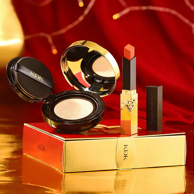 Air Cushion BB Cream & Lipstick Gift Set – 2-Pc Makeup Set