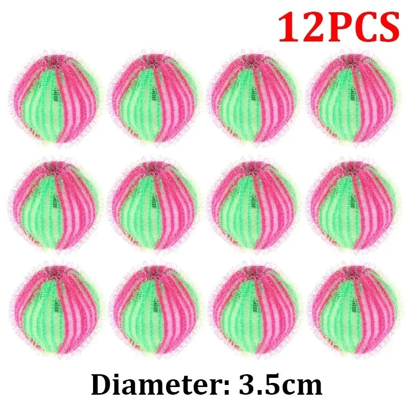 6/12pcs Downy Laundry Balls Pet Hair Remover Washing Capsules Removes Lint Personal Care Clothes Limpieza Reusable Ball Catch Peaceful Pleasures Health and Wellness Style A-12PCS
