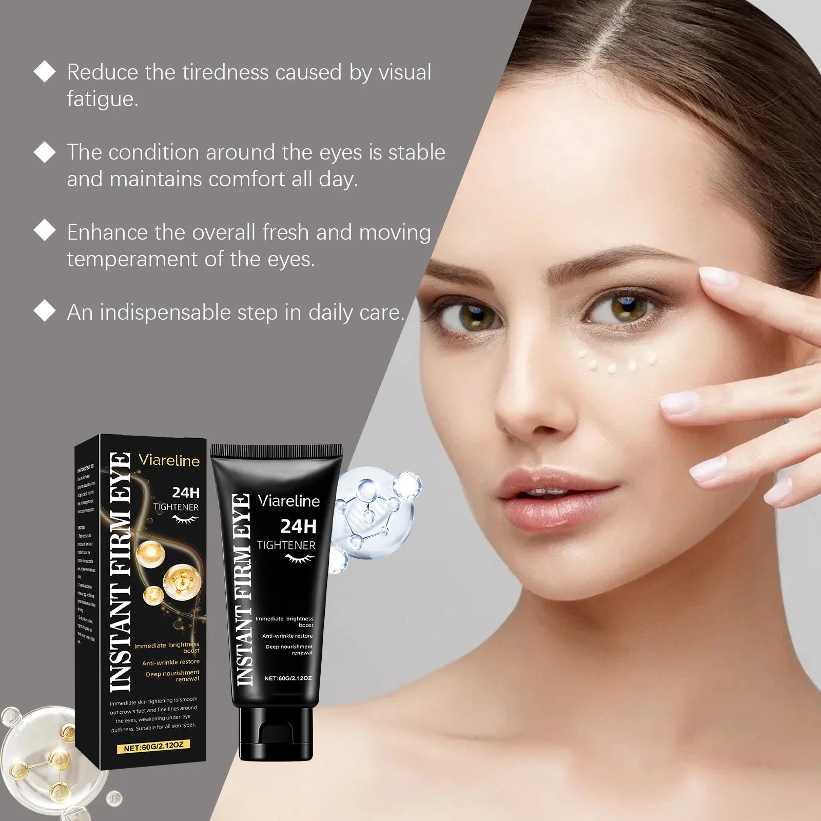 Firming Eye Cream Deep Nourishing Reduce Wrinkles Lifting Smoothing Remove Dark Circles Brightening Hydrating Eye Repair Cream Peaceful Pleasures Health and Wellness