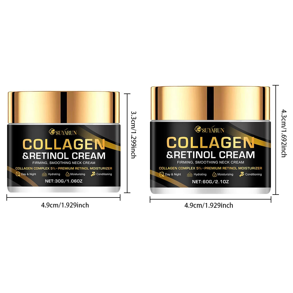 Collagen Advanced Retinol cream, rich in aloe vera leaf and shea butter, easy to absorb, delicate and moisturizing Peaceful Pleasures Health and Wellness