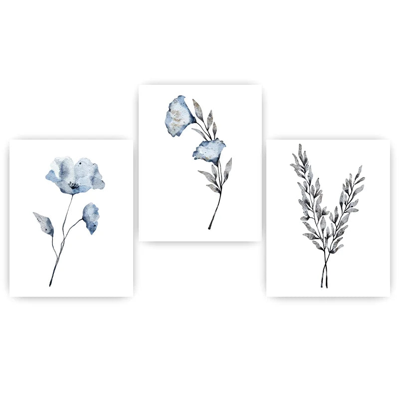 Botanical Flower Wall Art, Minimalist Plant Canvas Painting, Nordic Poster Print for Living Room Bedroom Wall Decor Peaceful Pleasures Health and Wellness 01 40x60cm No Frame China Mainland