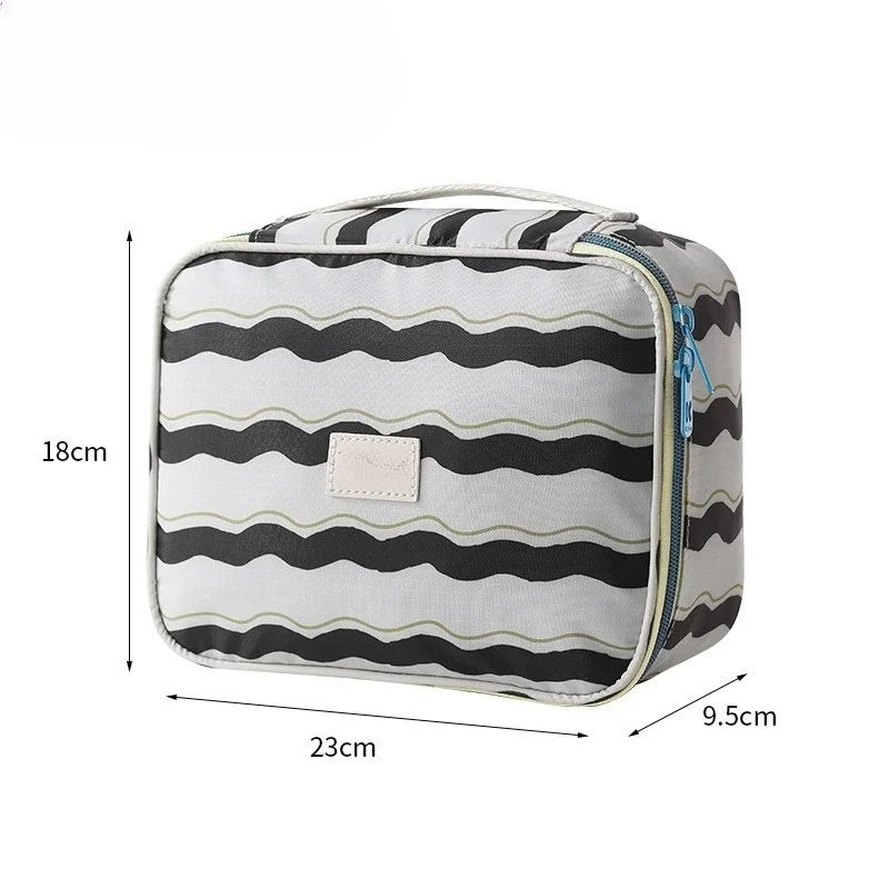 Hot Striped Travel Storage Bag, Bathroom Cosmetics, Dry and Wet Separation, Wash Bag, Multi-functional Bedroom Storage Bag Peaceful Pleasures Health and Wellness