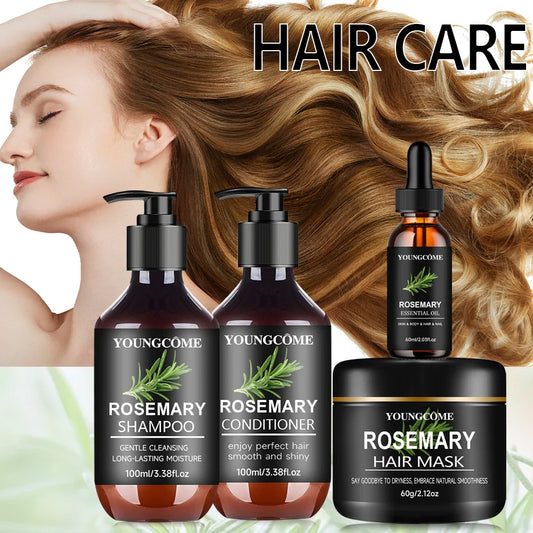 Rosemary 4-in-1 Hair Kit – Mask, Shampoo, Conditioner & Oil Hair Care Kit Oasis Select