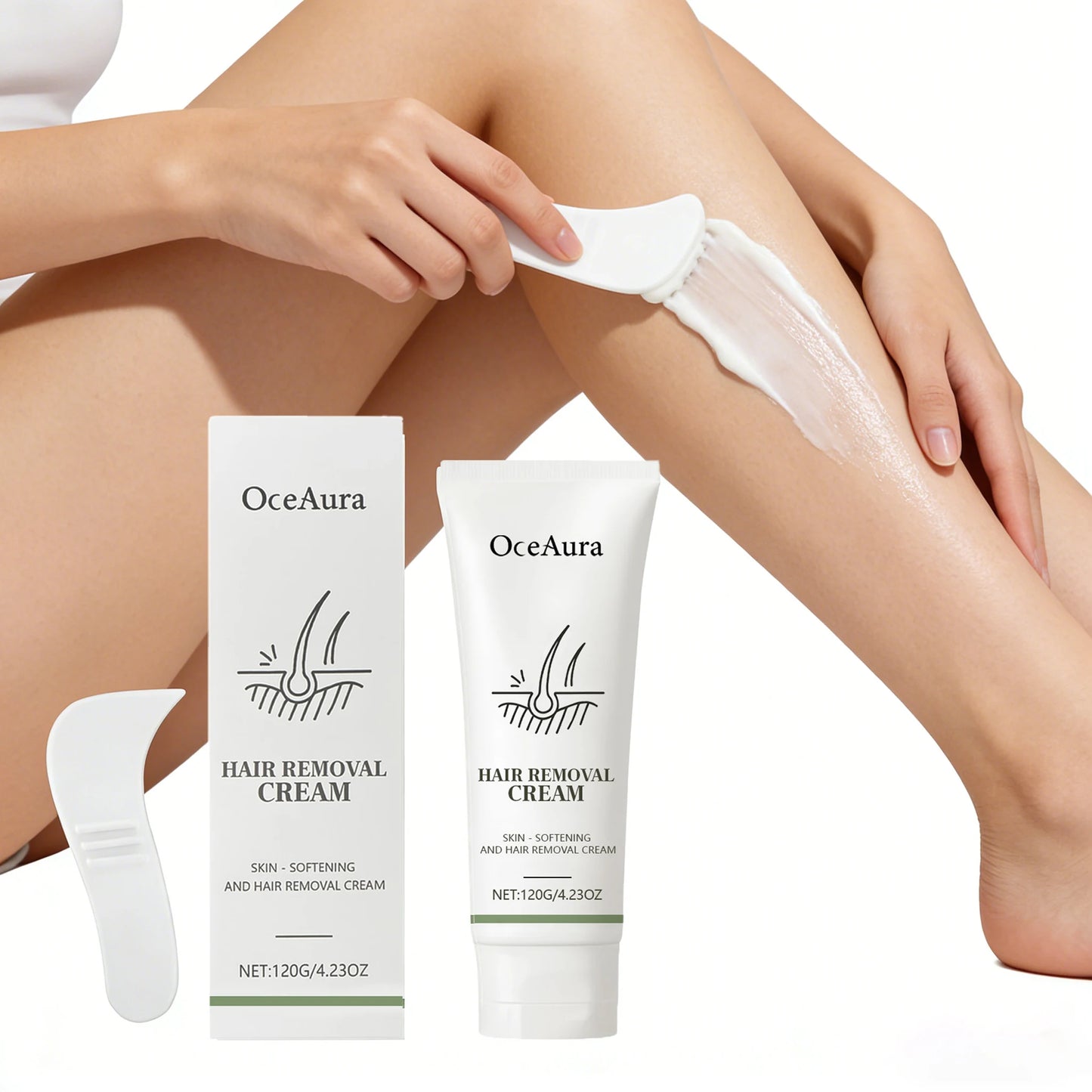 120g Gentle Hair Removal Cream | Aloe & Glycerin, Pore Shrink