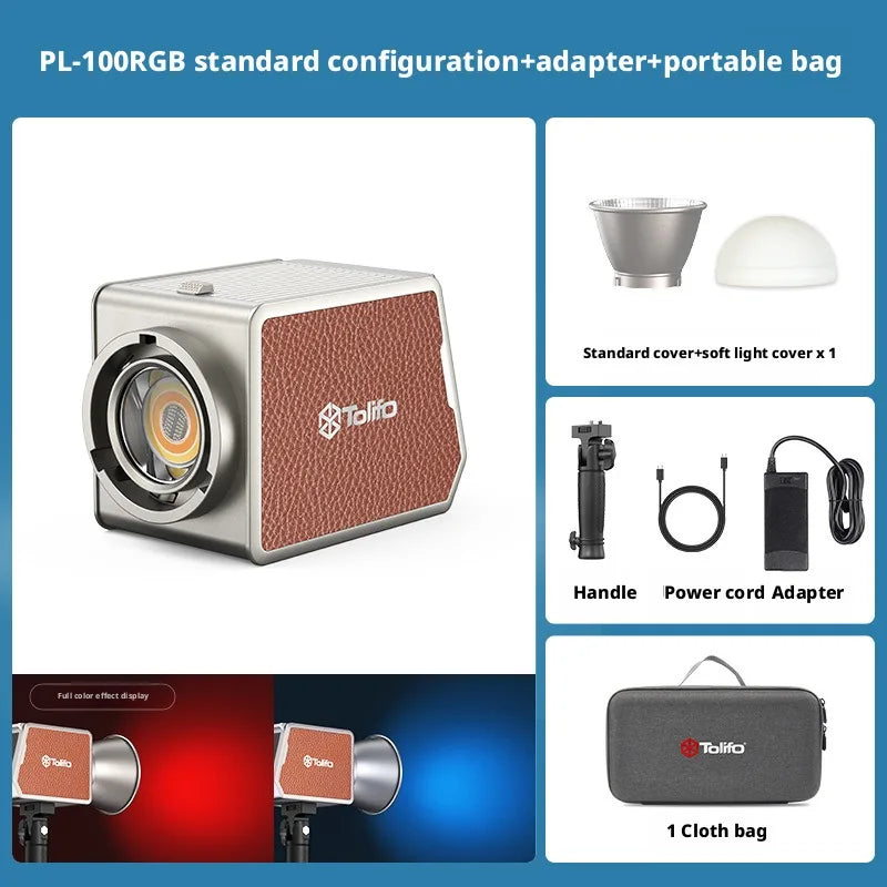 SHINEKNOT 100W RGB Handheld Fill Light – App Control | Outdoor