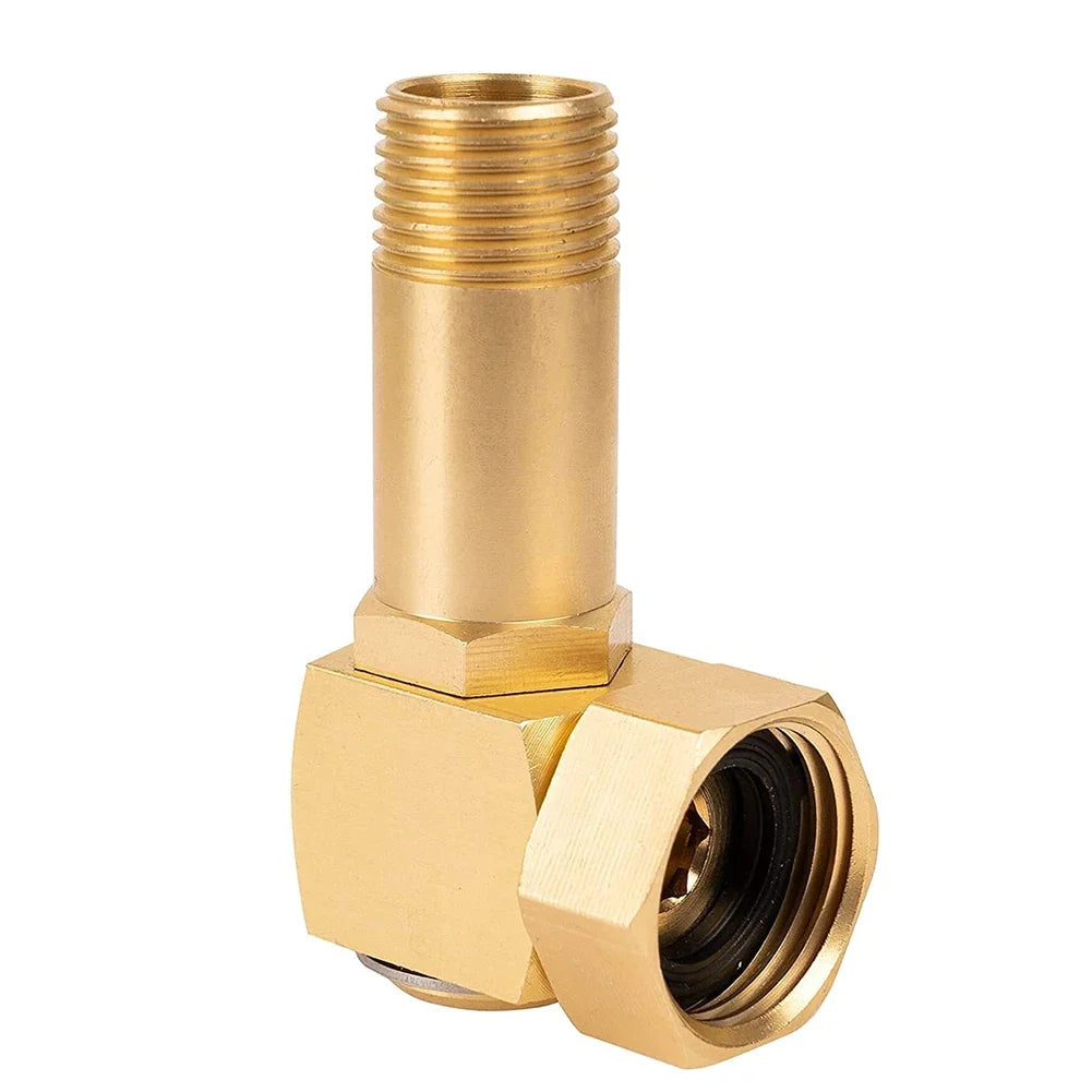 Brass Garden Hose Adapter – Swivel Connector, Easy Install Peaceful Pleasures Health and Wellness United States