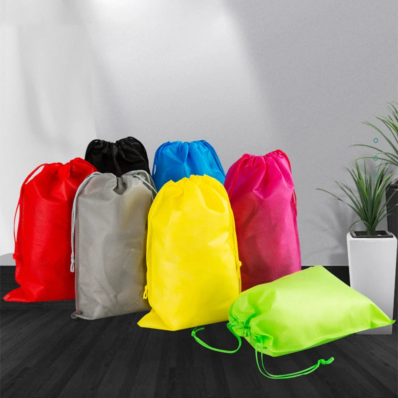 StoBag 5-30pcs Wholesale Non-woven Drawstring Bags Shoe Clothes Storage Reusable Pocket Travel Organizer Pouch Logo(Extra Fee) Peaceful Pleasures Health and Wellness