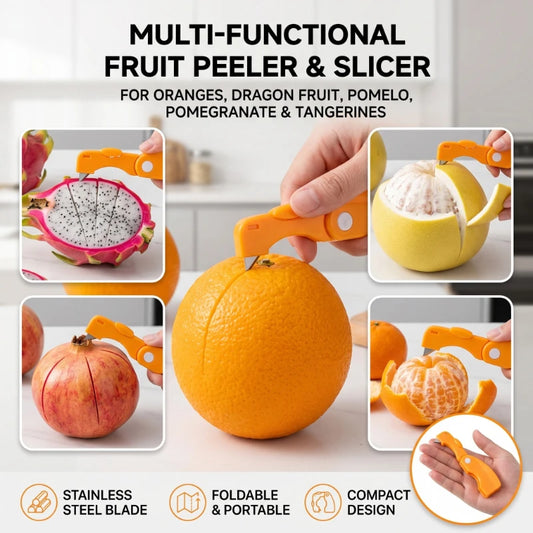 1pc/2pcs peeler,plastic folding handle fruit peeler tool,vegetable and fruit cutter,creative lemon and grapefruit peeler,kitchen Peaceful Pleasures Health and Wellness