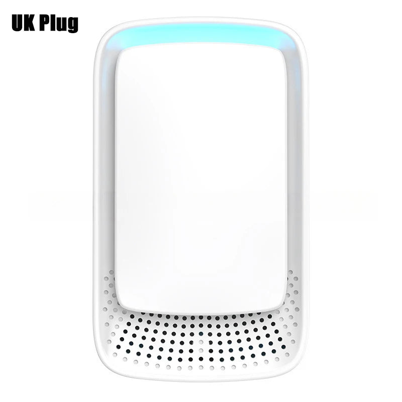 Negative Ion Mini Air Purifier Whisper Quiet Operation Plug In Air Cleaner Fresher For Pet Kitchen Smokers Toilet Bathroom Peaceful Pleasures Health and Wellness White UK Plug