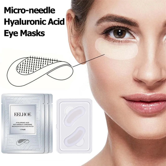Microneedle Hyaluronic Acid Eye Patches – Anti-Wrinkle Treatment