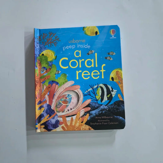 Usborne Peep Inside Coral Reef 3D Flap Picture Book Kids Children Peaceful Pleasures Health and Wellness 1