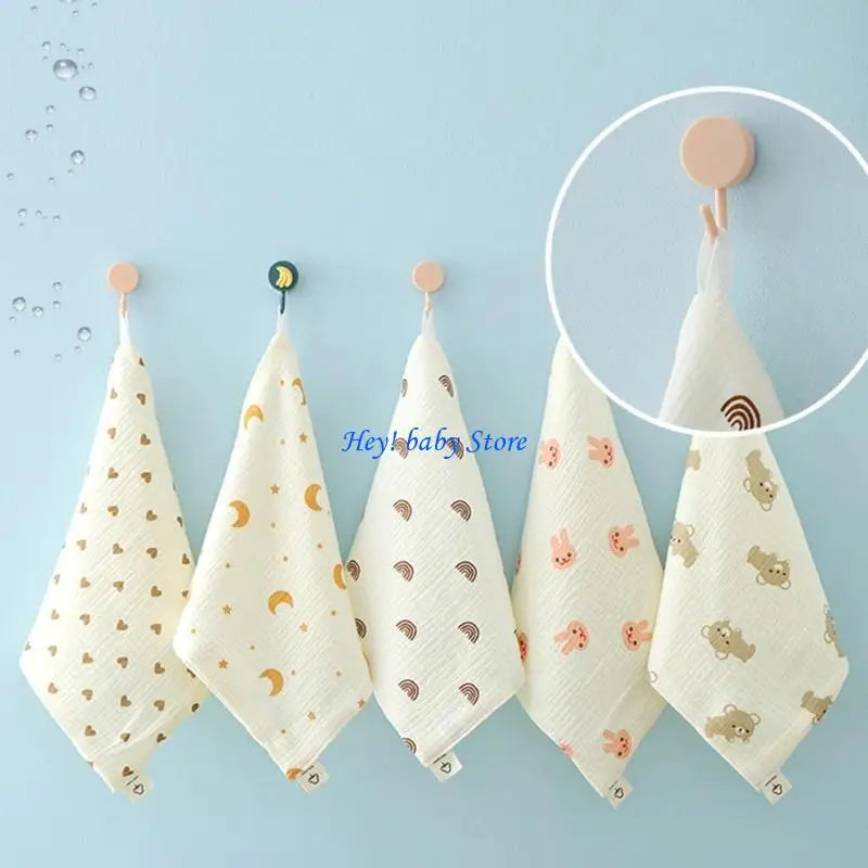 4-Layer Baby Square Face Towel | Soft Cotton 27x27cm Infant