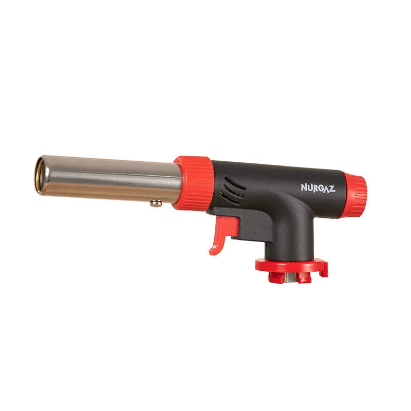 Camping Baking Barbecue Gas Torch Welding Fire Maker Lighter Butane Burner Flame Metal Flame Gun WeldingTorch Lighter Heating Peaceful Pleasures Health and Wellness 1pc 1