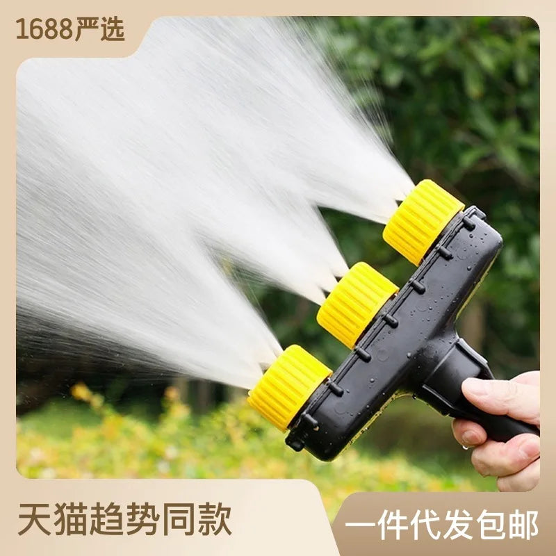 Garden Hose Sprayer Nozzle Multi-Head Spraying Hose Attachment Sprayer for Lawn Gardens Grass Patio Peaceful Pleasures Health and Wellness