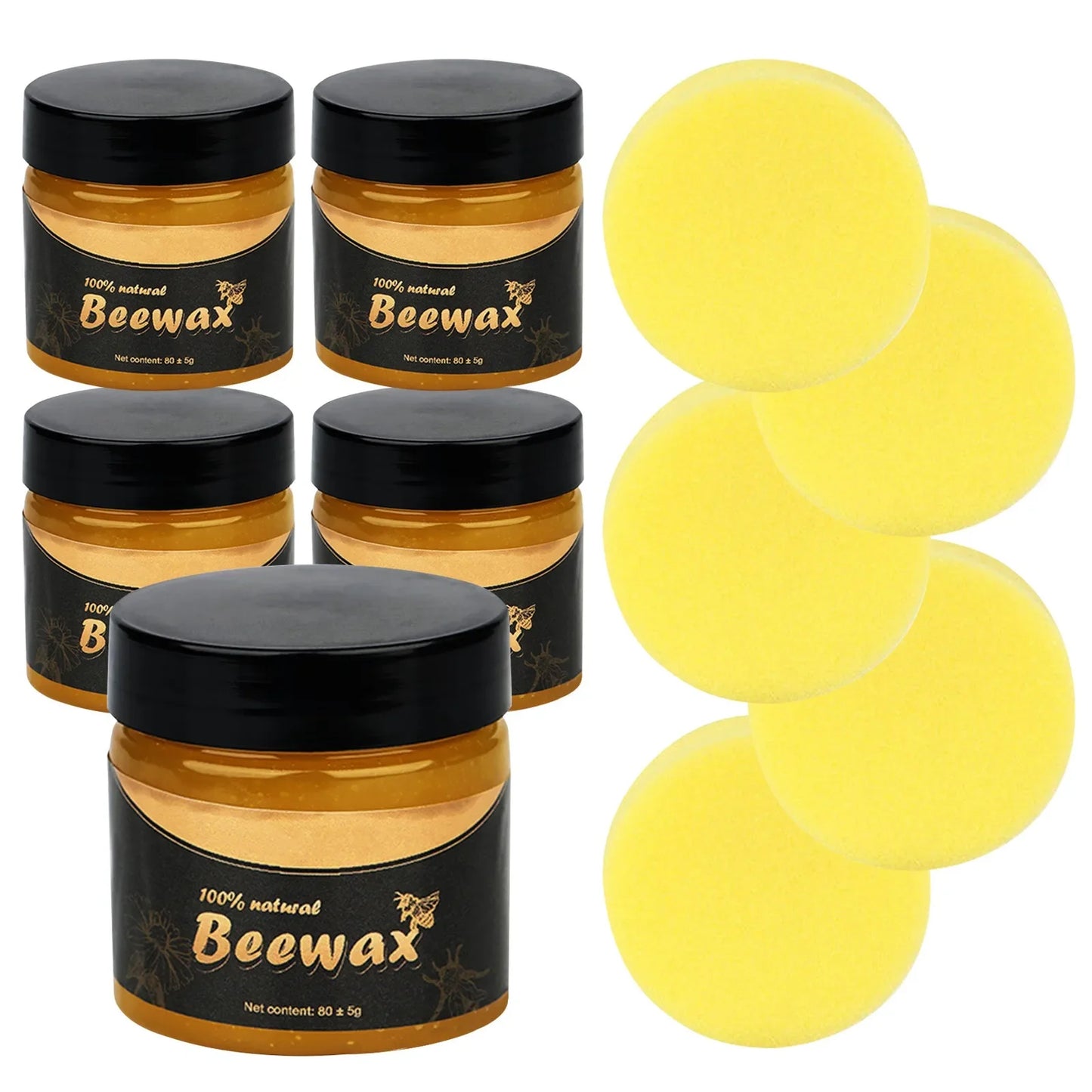 Natural Beeswax Furniture Restorer Polish & Wood Conditioner 450ml