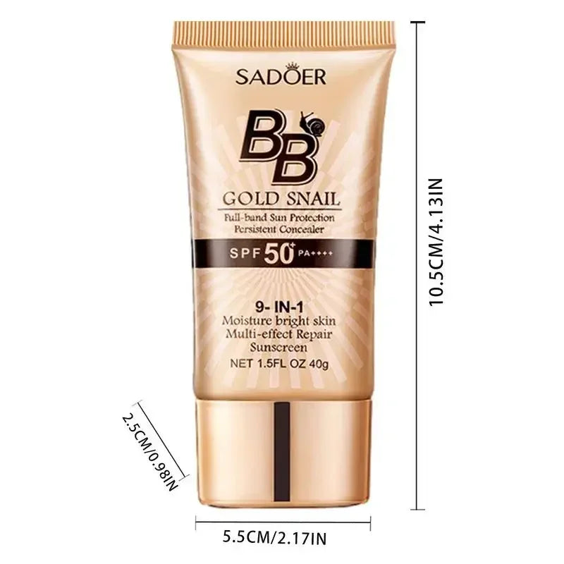 SPF 50+ Gold Snail BB Cream – Tinted Moisturizer & Concealer