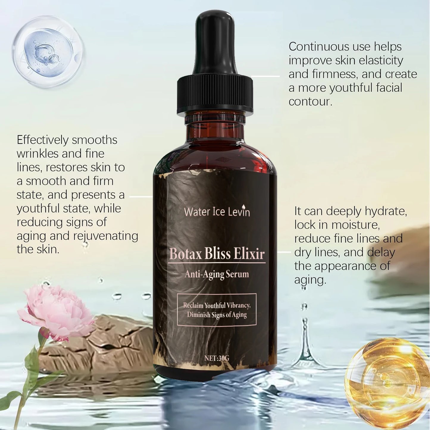 Anti-Aging Face Serum with Retinol & Bee Venom | Botax Bliss Anti-Aging Face Serum Peaceful Pleasures Health and Wellness