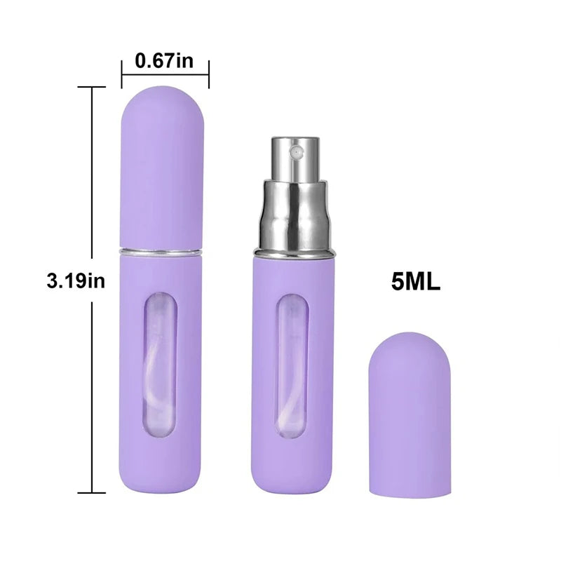 2026 Mini Perfume Bottle 5ML 1/3/6PCS Candy Color Refillable Travel Spray Bottles Press Bottom Filling Dispenser Bottle ﻿ Peaceful Pleasures Health and Wellness