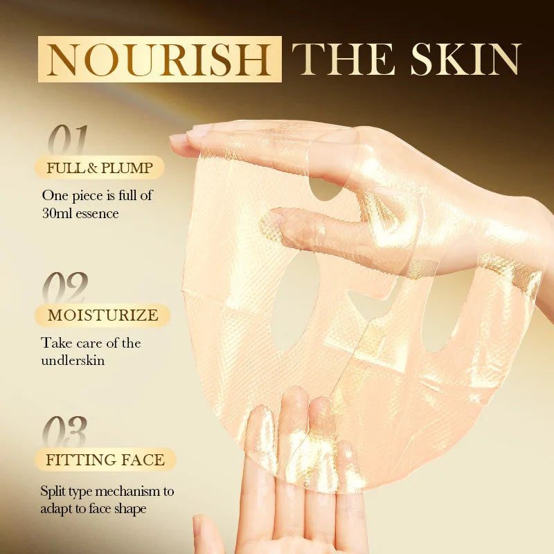 SADOER Golden Collagen Face Mask – Anti-Aging & Moisturizing