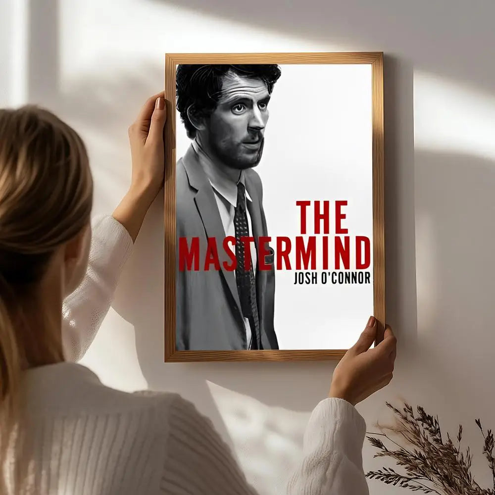 Movie T-The Mastermind Poster HD Self Adhesive Waterproof Wall Art Ideal for Home Office Dorm Bedroom Great Gift Peaceful Pleasures Health and Wellness White5 21X30cmNoframe