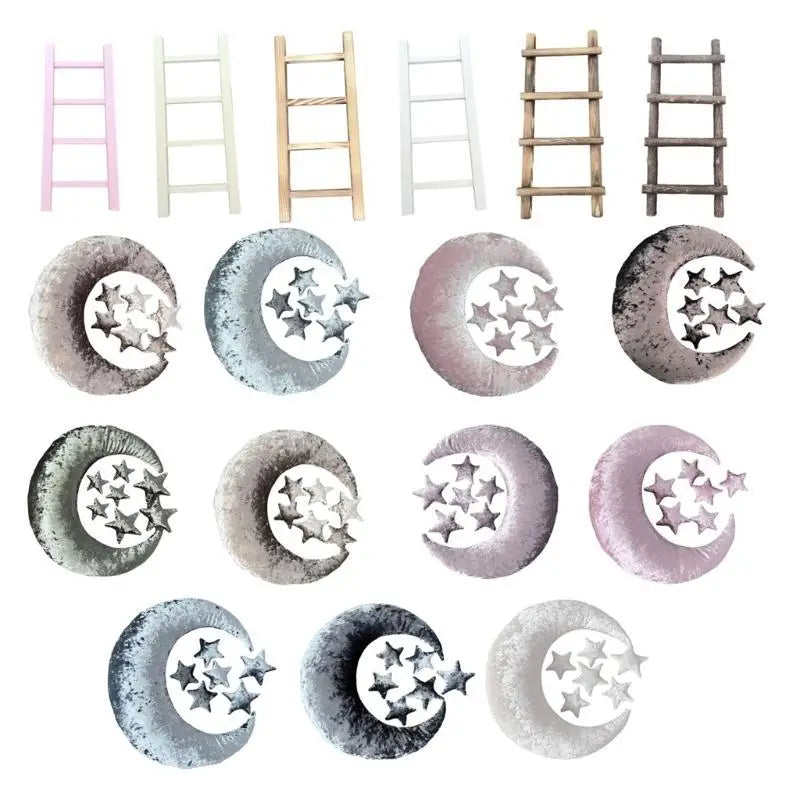 Newborn Moon Star Photography Props Set | Baby Shower Gift