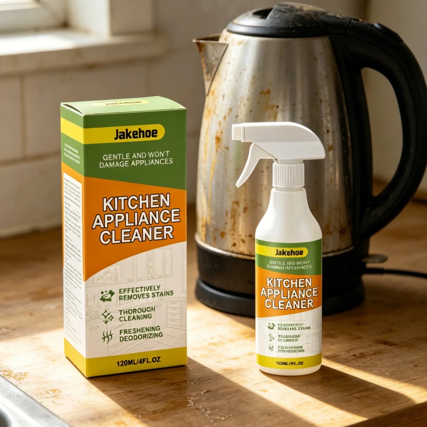 Jakehoe Kitchen Grease Remover Spray 120ml – No Residue