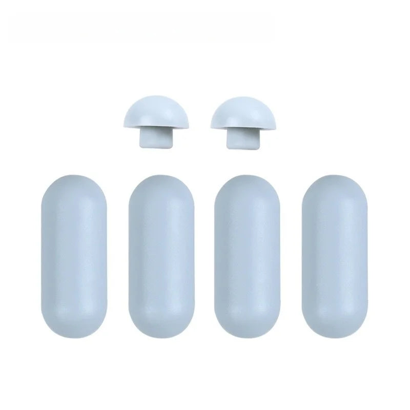 6-Piece Toilet Seat Bumper Pads & Non-Slip Cushion Cover Kit