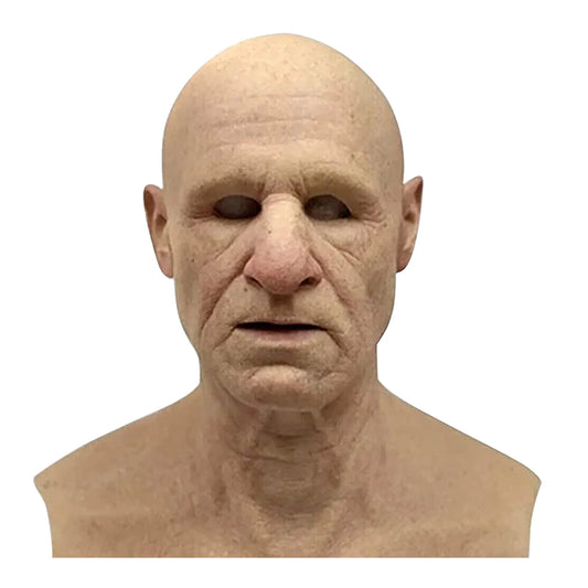 Grandpa Grandma Full Head Latex Mask – Halloween Cosplay Prop Halloween Costume Mask Peaceful Pleasures Health and Wellness