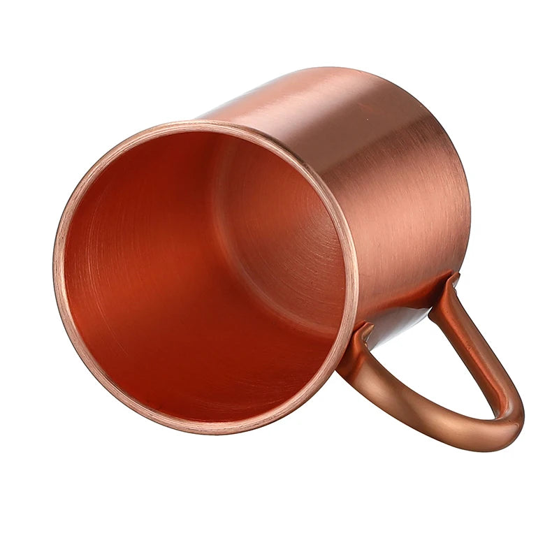 400ml 16.0oz 100% Copper Moscow Mule Mug Durable Coppery Beer Mugs Coffee Mug Milk Cup Pure Copper Cup Drinkware Peaceful Pleasures Health and Wellness