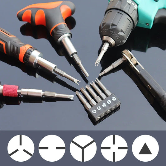 13pcs Special-shaped Screwdriver Set U-shaped Y-Type Triangle Inner Cross Three Points Screwdriver Bit Tool for Home Use Peaceful Pleasures Health and Wellness