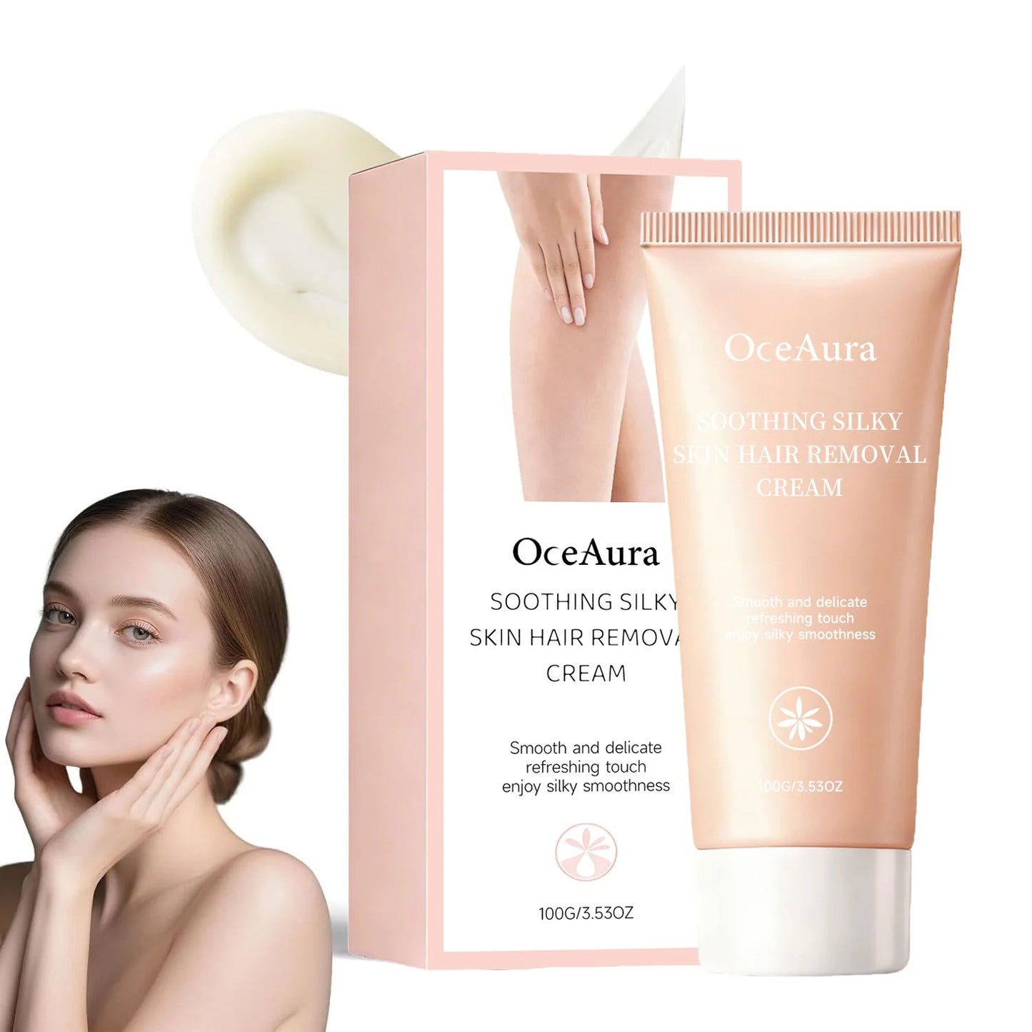 OceAura Gentle Hair Removal Cream 100g – Sensitive Skin Safe