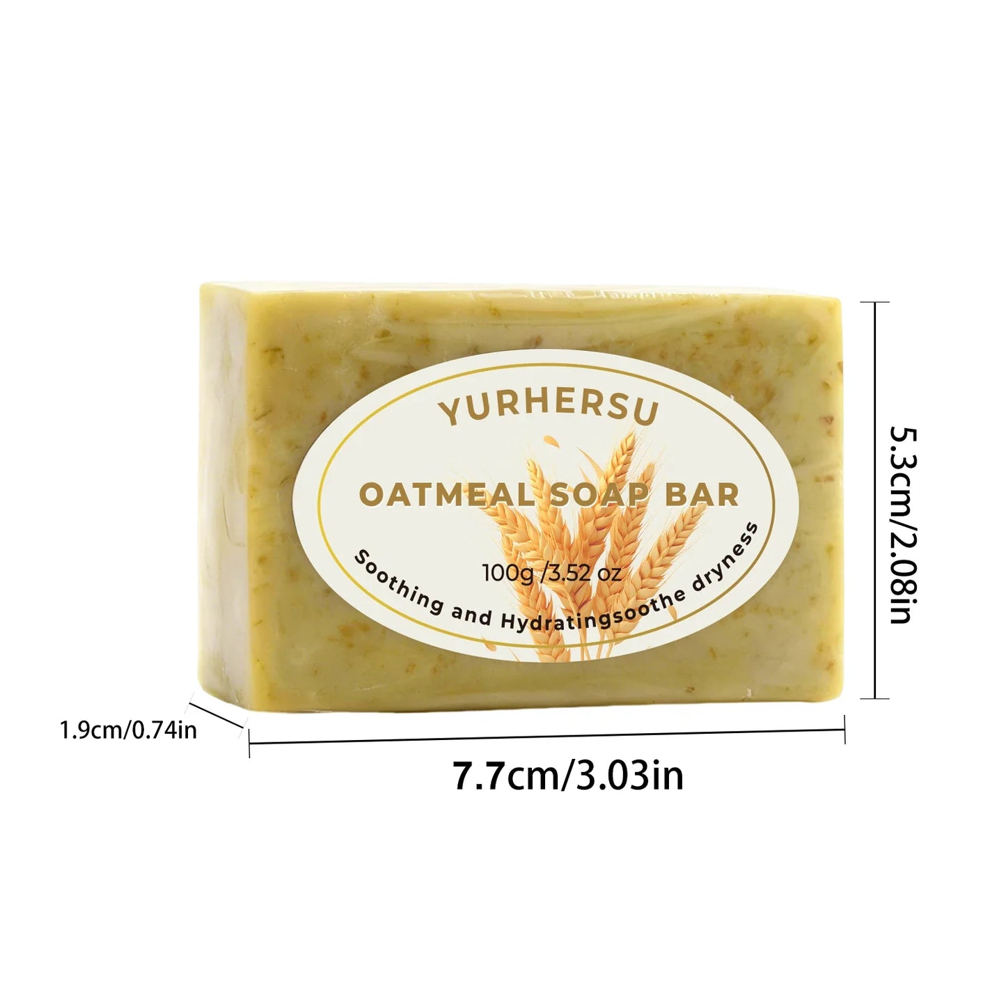 Handmade Oatmeal Soap Bar – Exfoliating & Moisturizing | YURHERSU