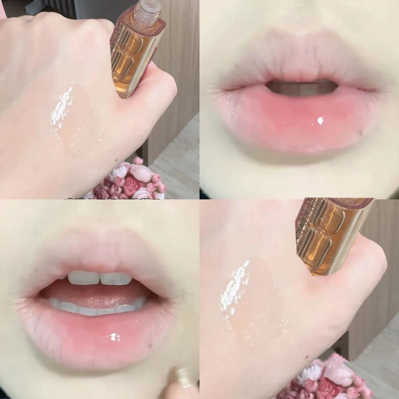 Sparkling Glitter Lip Oil Gloss – Hydrating Mirror Shine