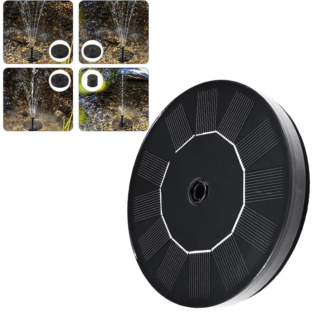 1pc Solar Fountain Outdoor Pool Solar Fountain Pump Essential In Summer Suitable For Ponds Swimming Pools Gardens Peaceful Pleasures Health and Wellness