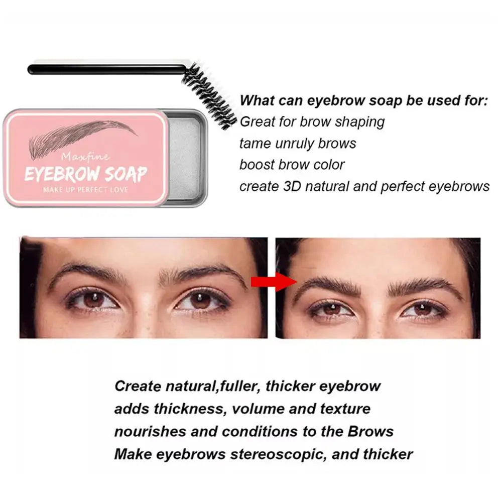 Transparent Eyebrow Styling Wax Soap | Long-Lasting Brow Gel Eyebrow Styling Wax Peaceful Pleasures Health and Wellness