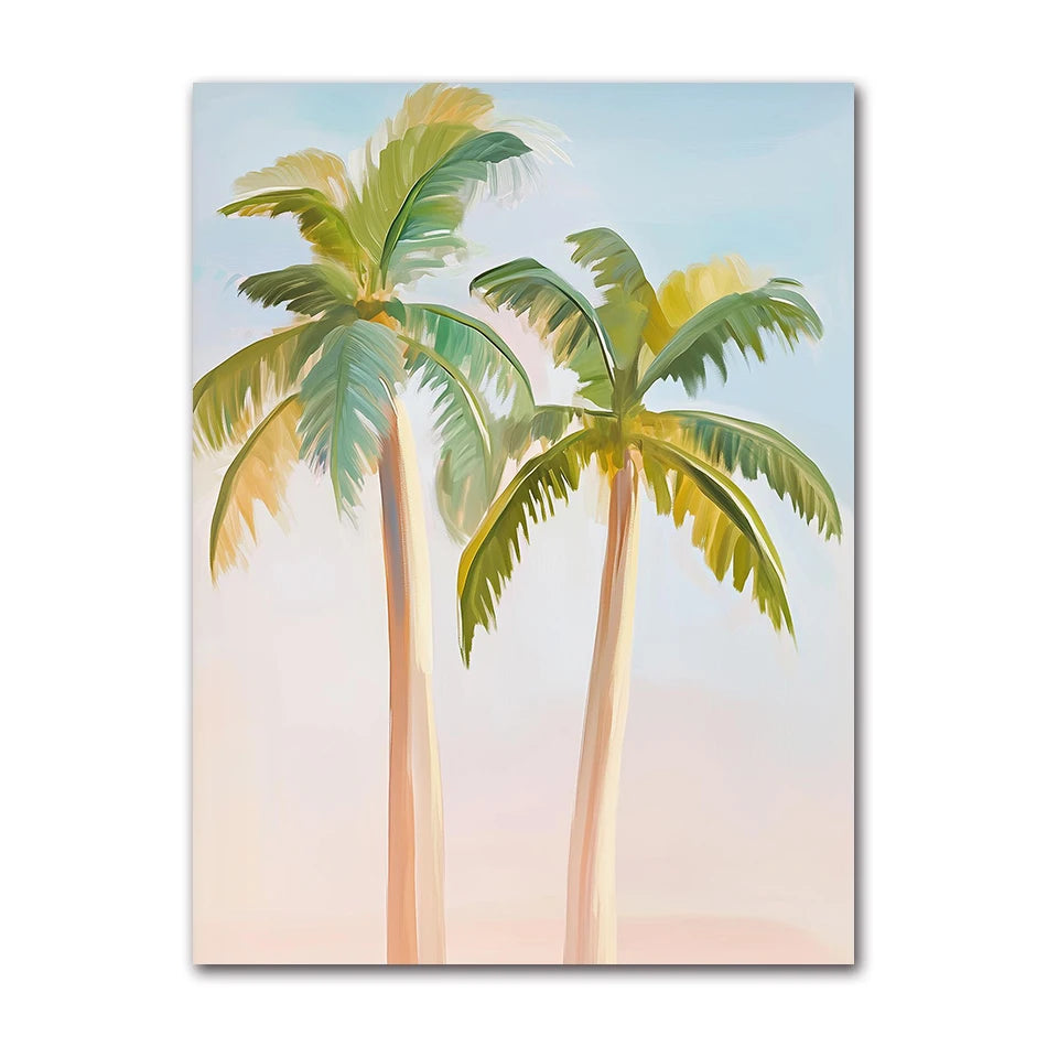 Beach Surfing Canvas Wall Art | Summer Seaside Poster Print Canvas Wall Art Peaceful Pleasures Health and Wellness 61739-10 50x70cm Unframed