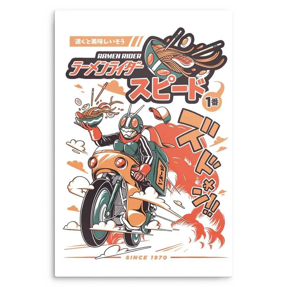 Kawaii Japan Ramen Sushi Vintage Canvas Wall Art Poster