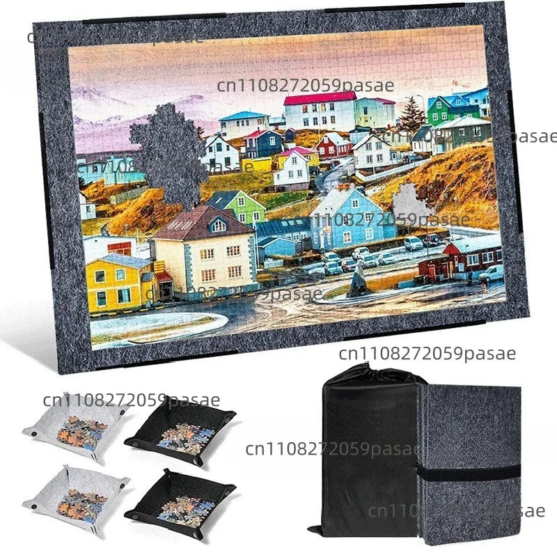 Foldable Puzzle Board with Sorting Trays & Anti-Slip Mat | 1500pc