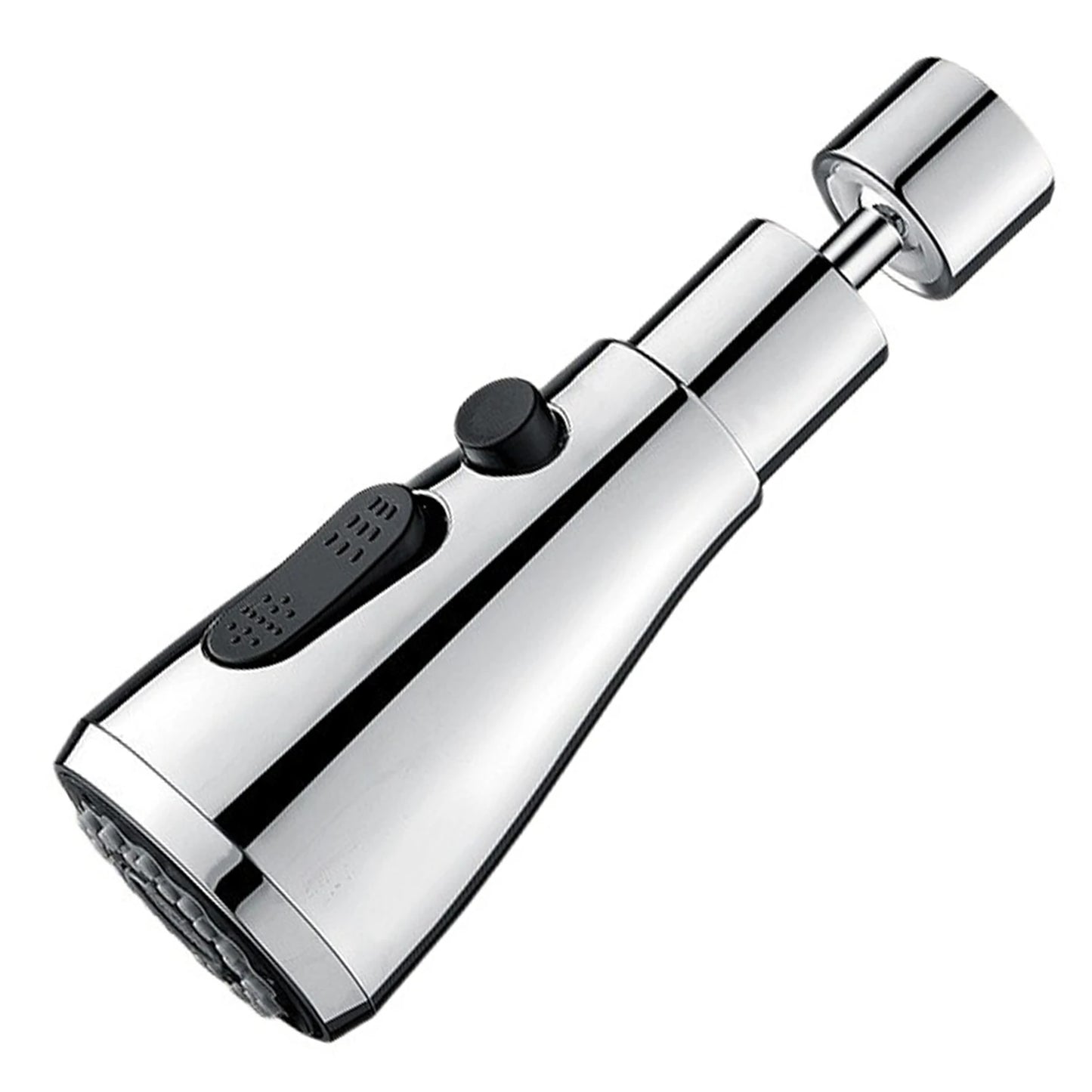 Kitchen Tap Spray Head 360° High-Pressure Extendable Swivels Tap Extender For Kitchen Sink Splash-Proof 3 Mode Kitchen Supply Peaceful Pleasures Health and Wellness Silver As Shown