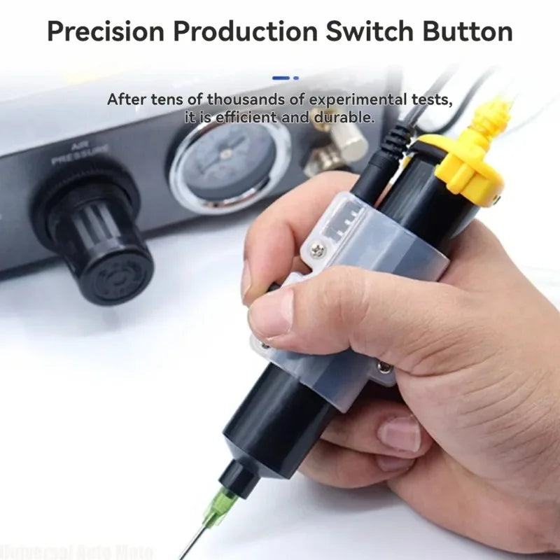Pneumatic Glue Dispenser Manual Control Switch & Syringe Tool