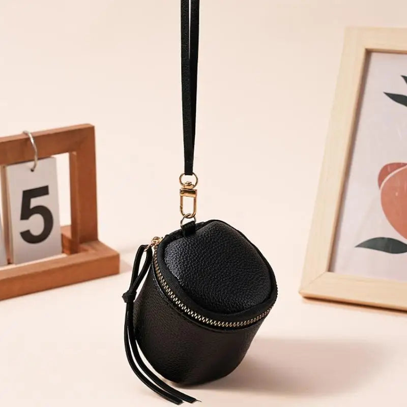 Vintage PU Leather Cosmetic Bag – Zipper Travel Makeup Pouch