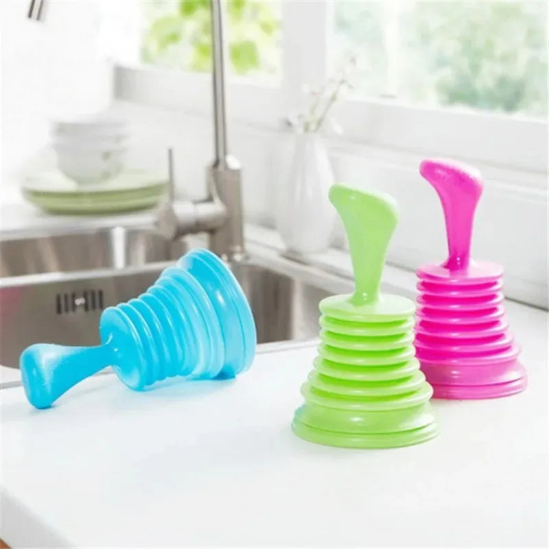 1PC Pipeline Dredge Suction Cup Toilet Plungers Press Cleaning Sink Drain Pipe Tool Sink Pipe Strong Dredger Tools Accessories Peaceful Pleasures Health and Wellness